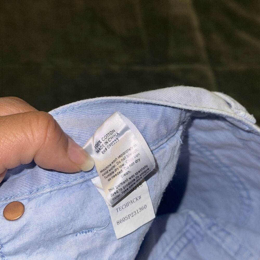 PacSun Dad Jeans Women's 27 Light Blue Denim 100% Cotton High-Rise Straight NWT - Picture 11 of 12